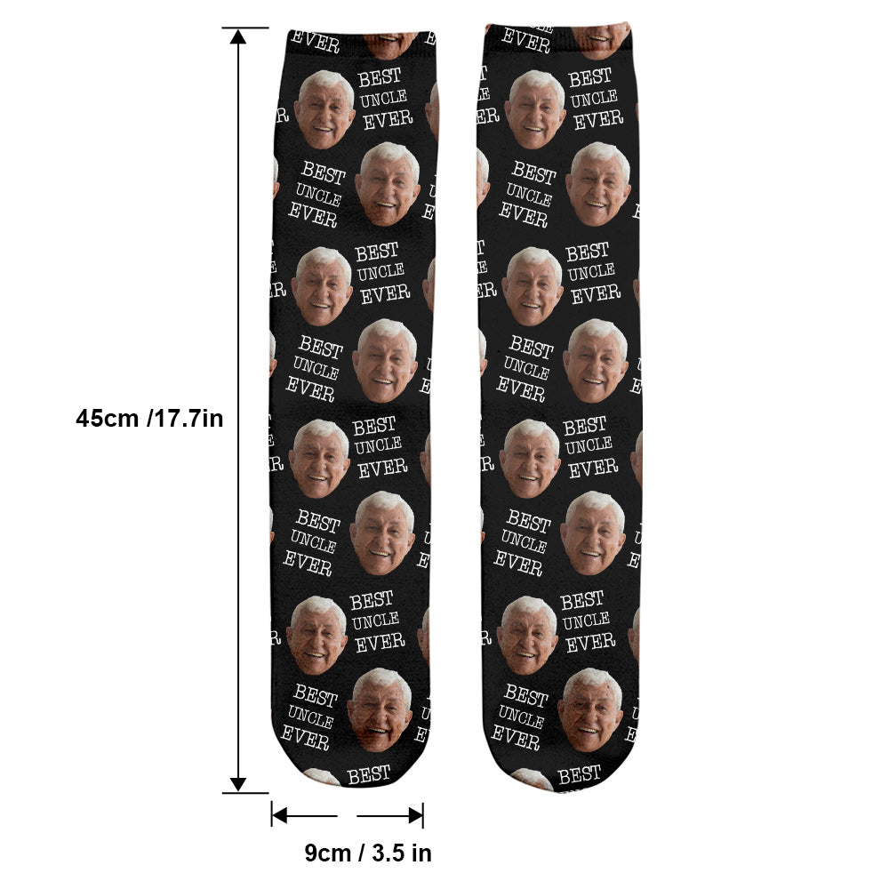 Custom Face - Personalized Uncle Socks