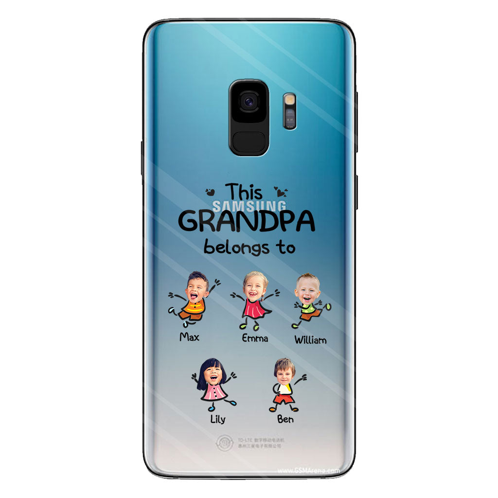 This Grandpa Belongs To - Personalized Grandpa Clear Phone Case