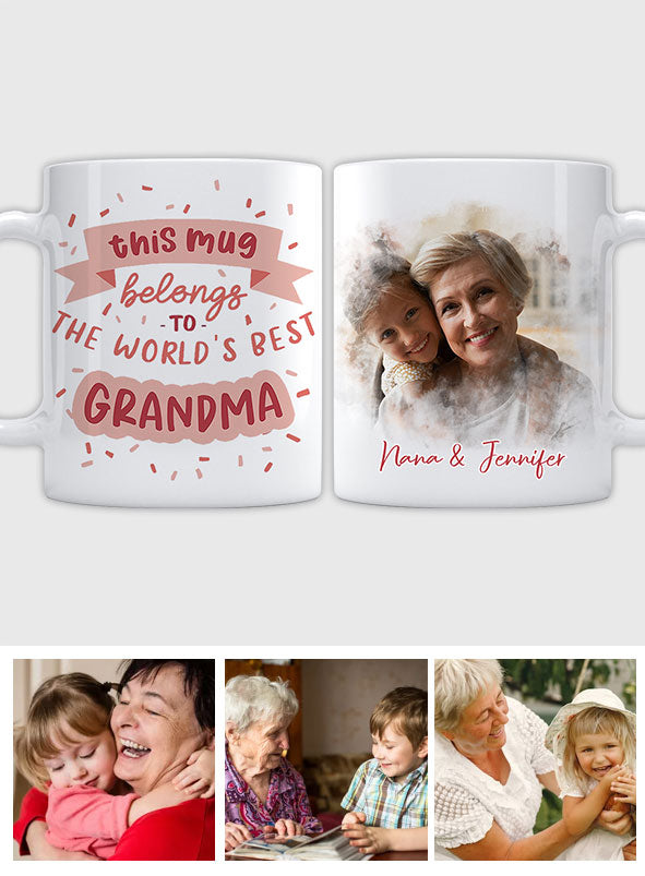 This Mug Belongs To The Best Grandma - Personalized Grandma Mug