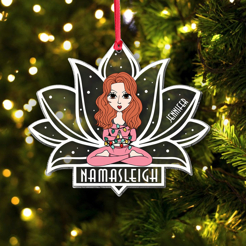 Namasleigh - Personalized Yoga Transparent Ornament