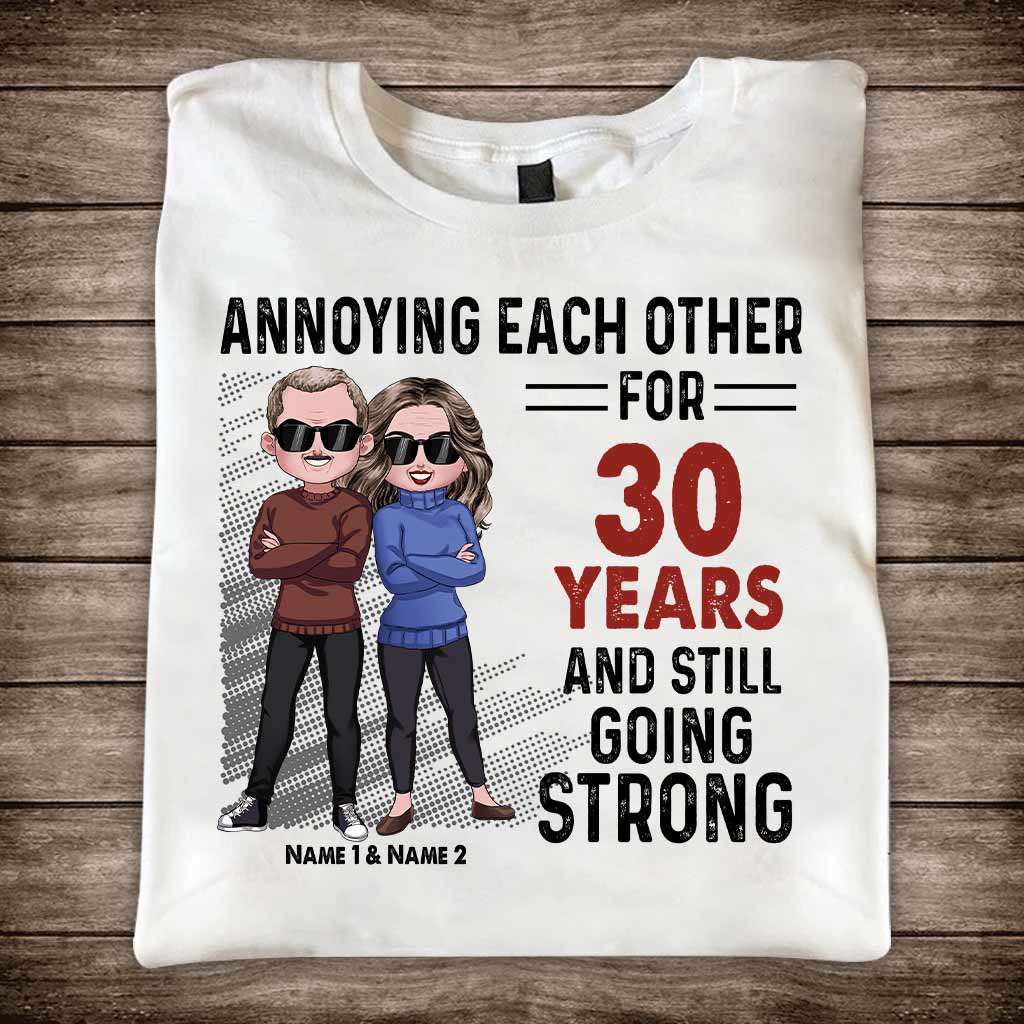 Annoying Each Other - Personalized Couple T-shirt and Hoodie
