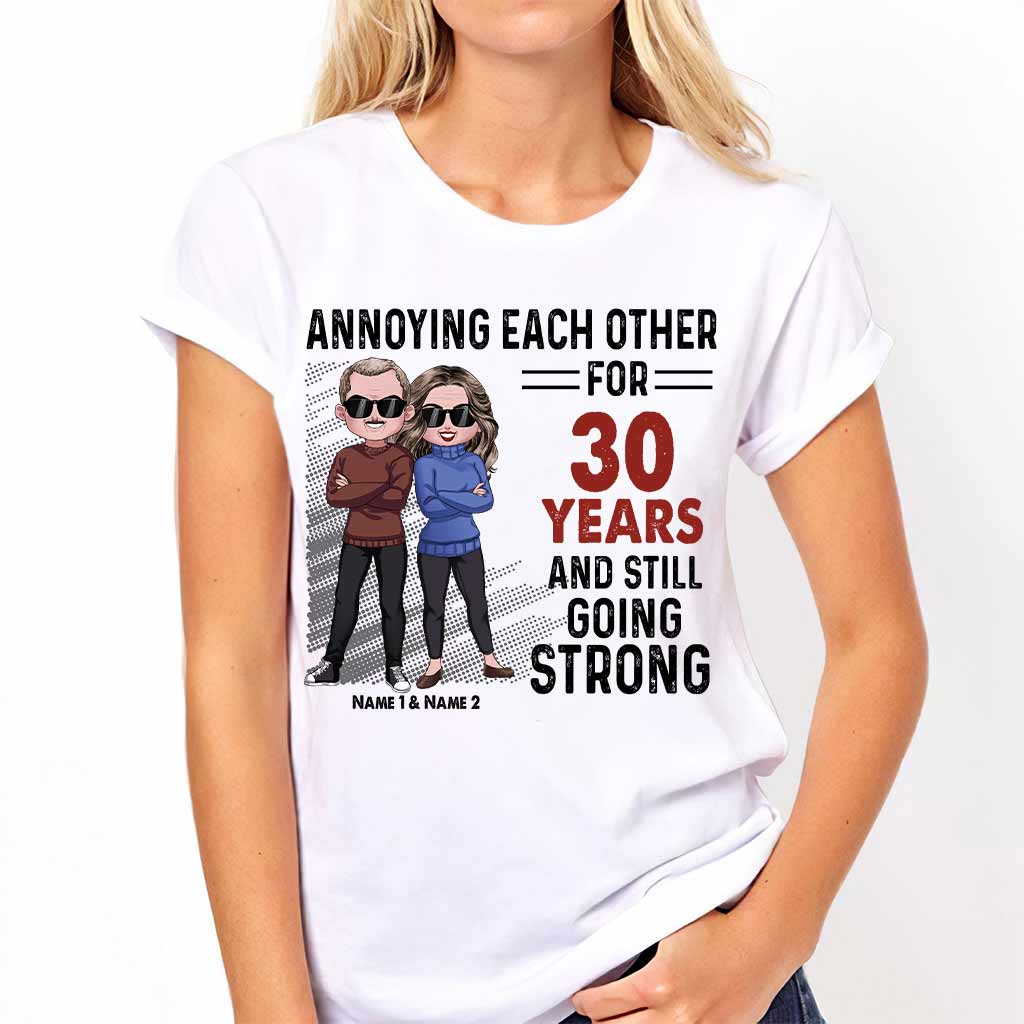 Annoying Each Other - Personalized Couple T-shirt and Hoodie