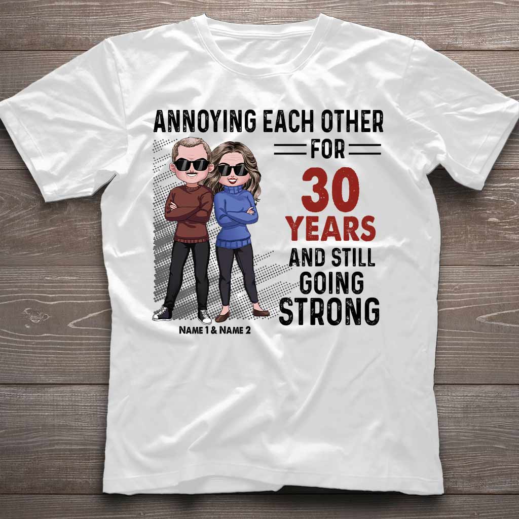 Annoying Each Other - Personalized Couple T-shirt and Hoodie