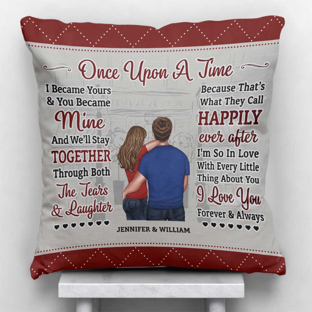 Once Upon A Time - Personalized Couple Throw Pillow