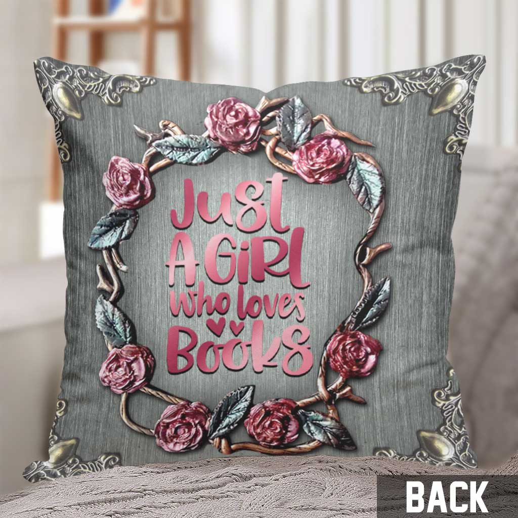 Book Lover - Personalized Throw Pillow