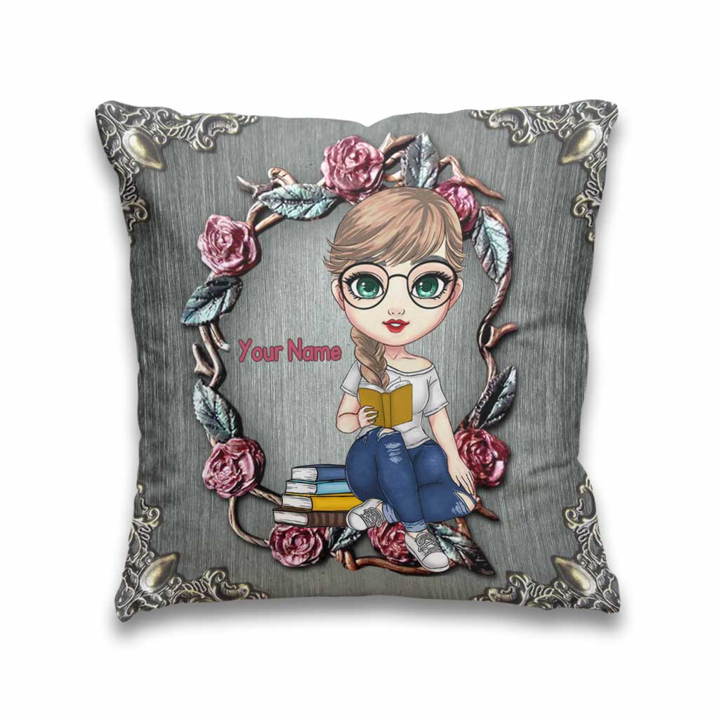 Book Lover - Personalized Throw Pillow