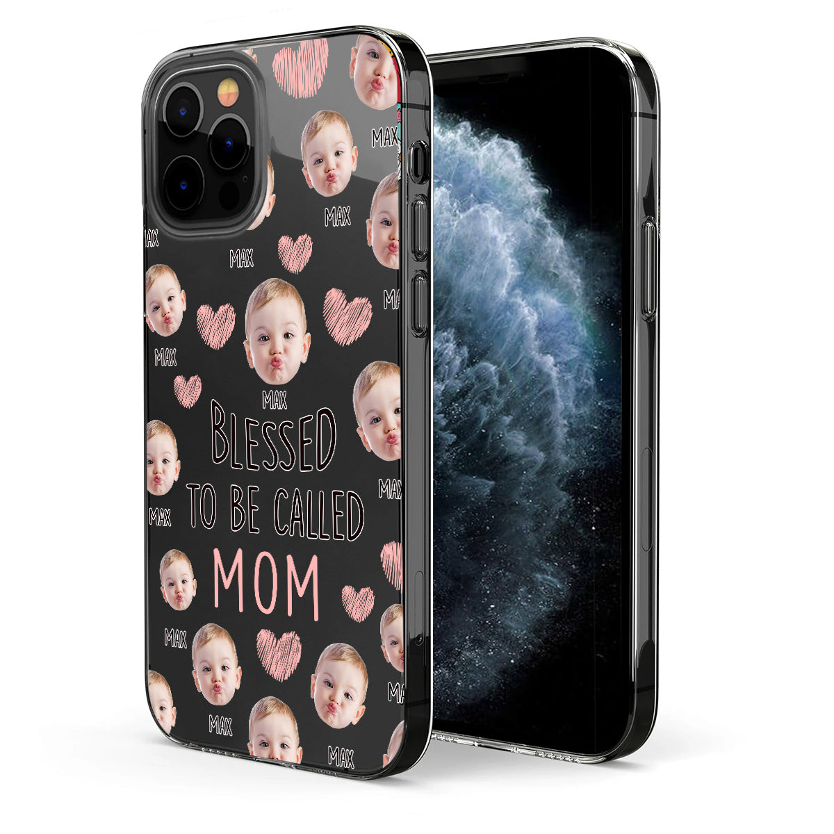 Blessed To Be Called Mom - Personalized Mother Clear Phone Case