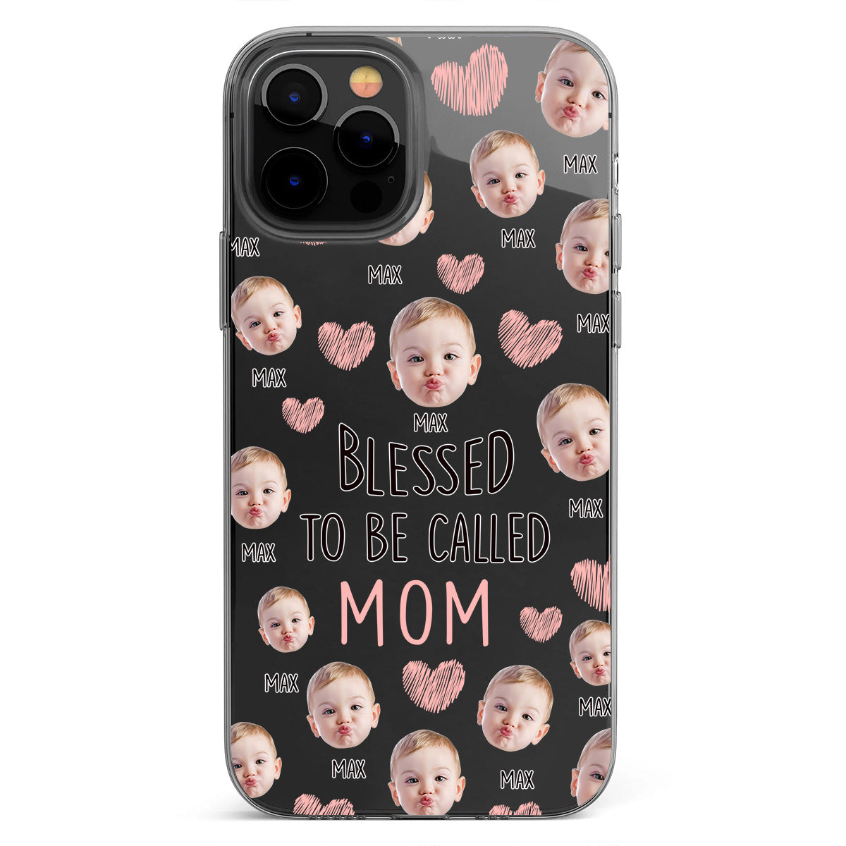 Blessed To Be Called Mom - Personalized Mother Clear Phone Case