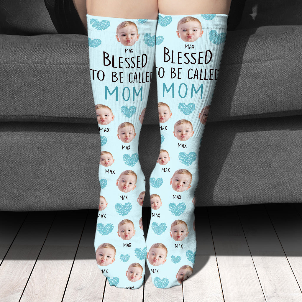 Blessed To Be Called Mom - Personalized Mother Socks