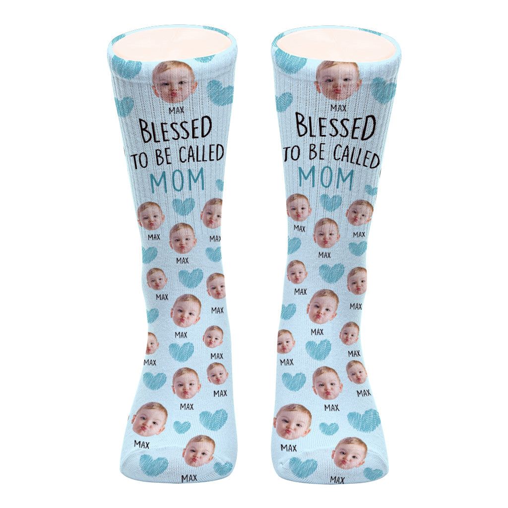 Blessed To Be Called Mom - Personalized Mother Socks