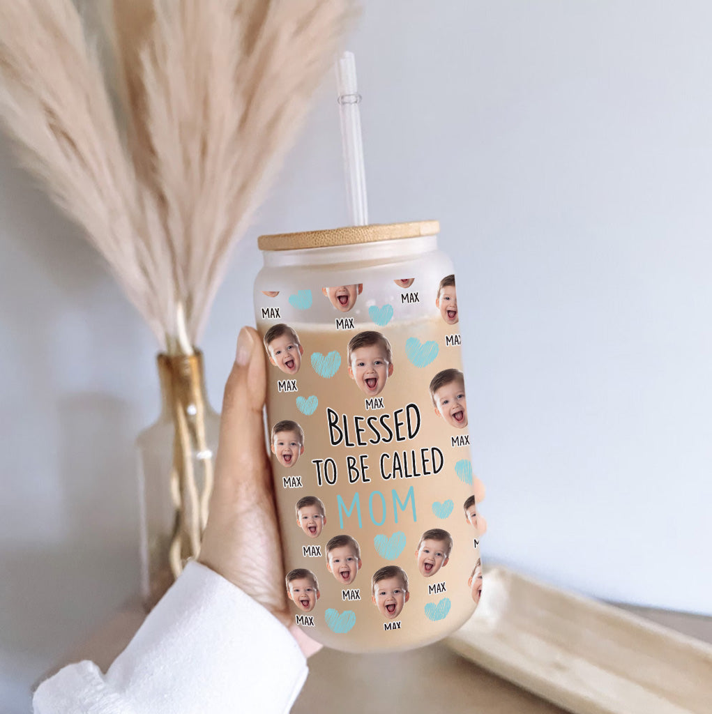 Blessed To Be Called Mom - Personalized Mother Can Glass