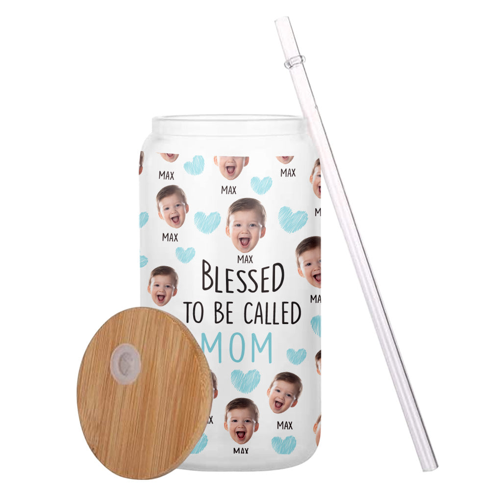 Blessed To Be Called Mom - Personalized Mother Can Glass