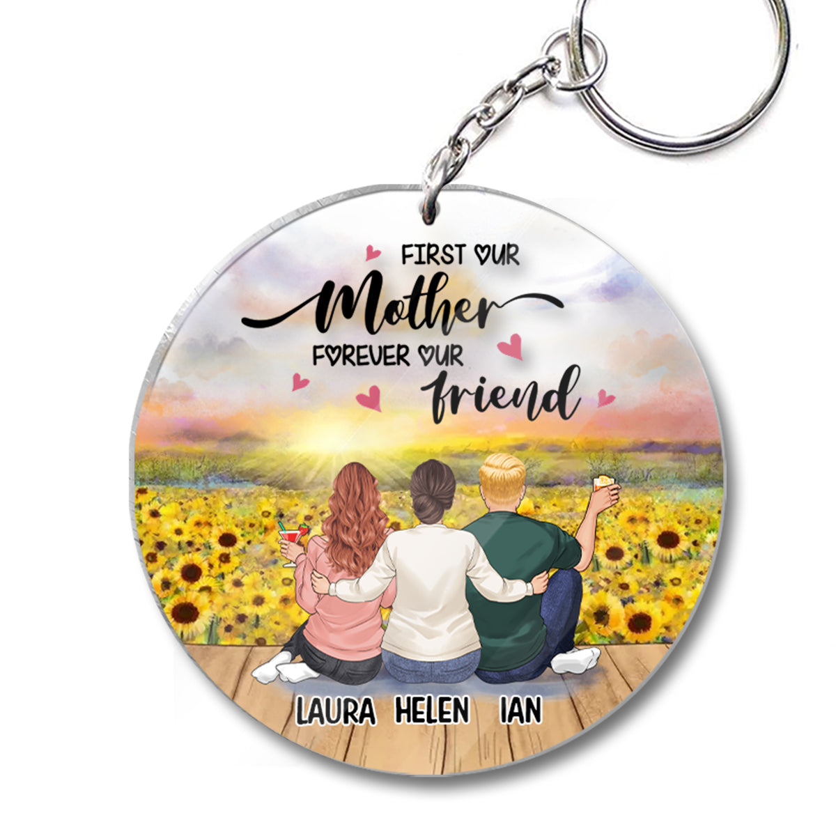 First Our Mother Forever Our Friend - Personalized Mother Keychain