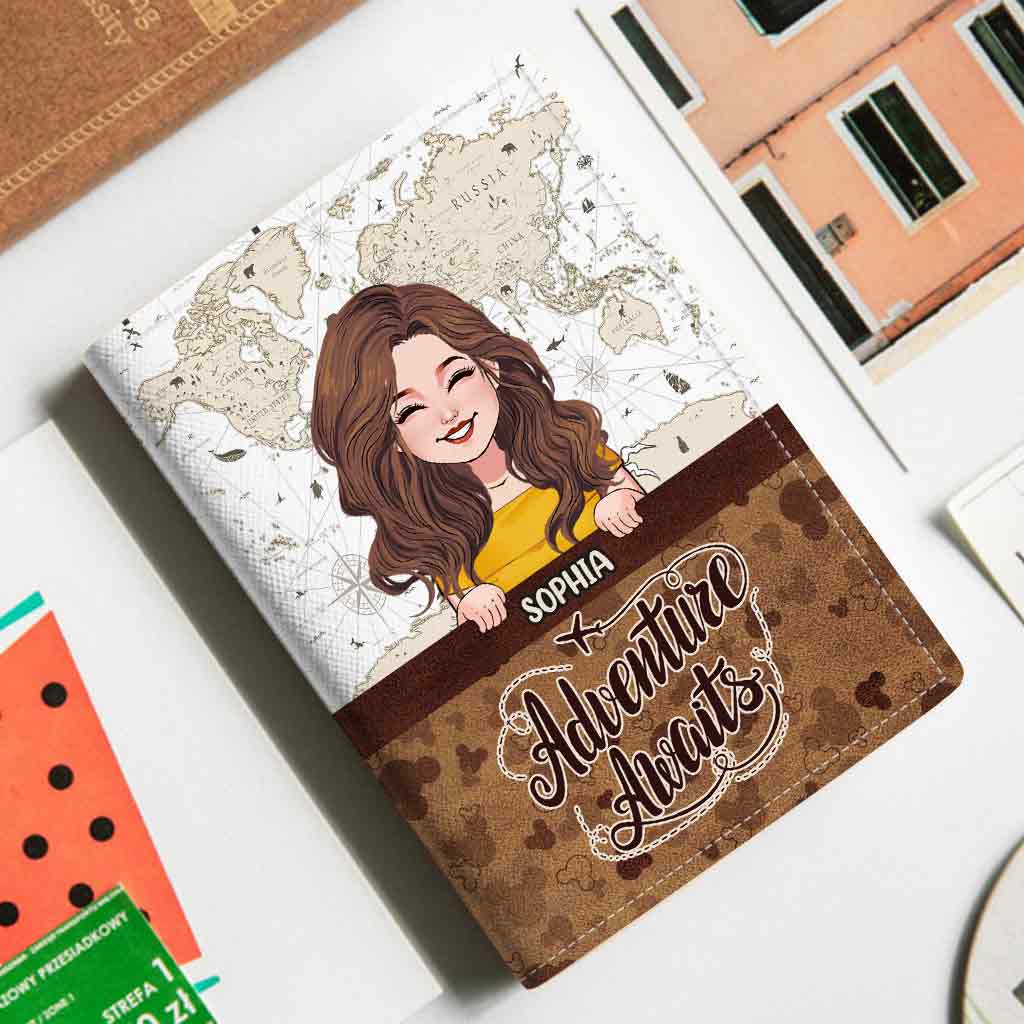 Adventure Awaits - Personalized Travelling Passport Holder