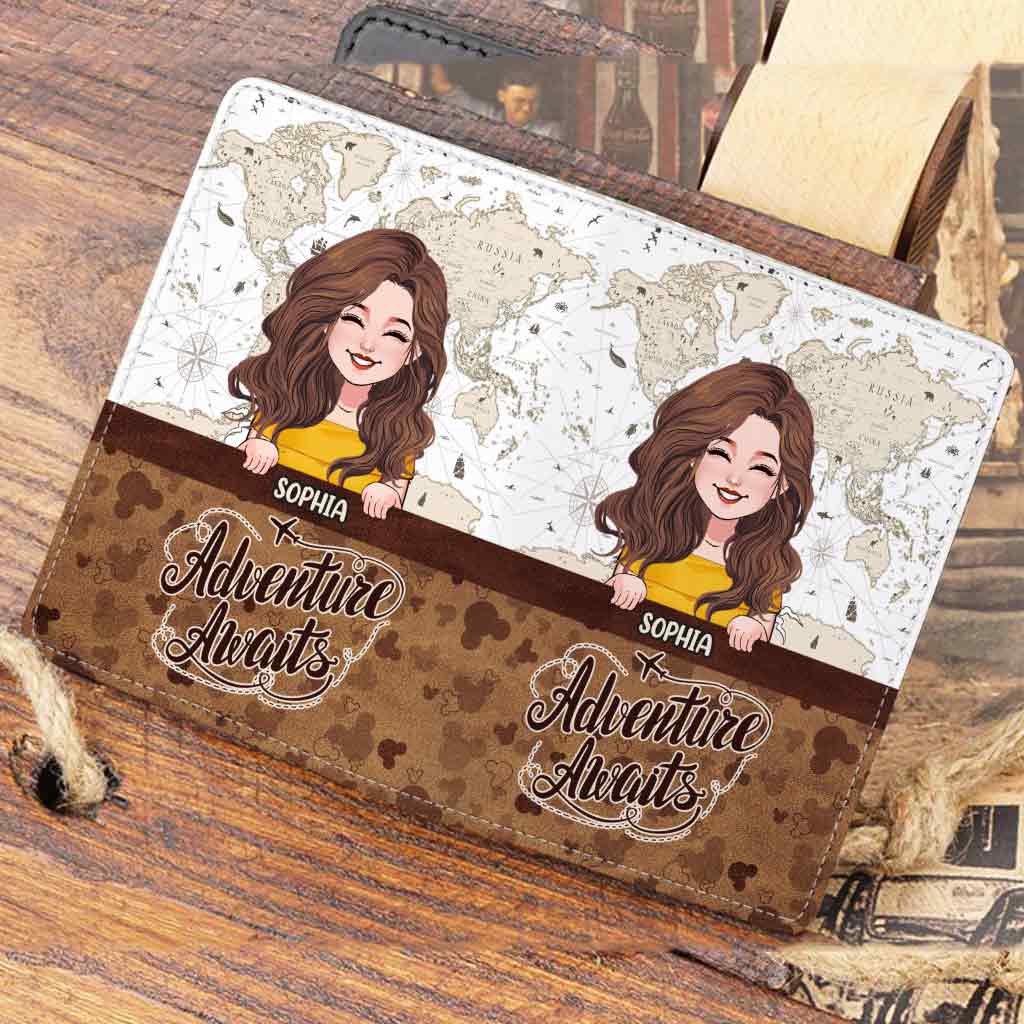 Adventure Awaits - Personalized Travelling Passport Holder