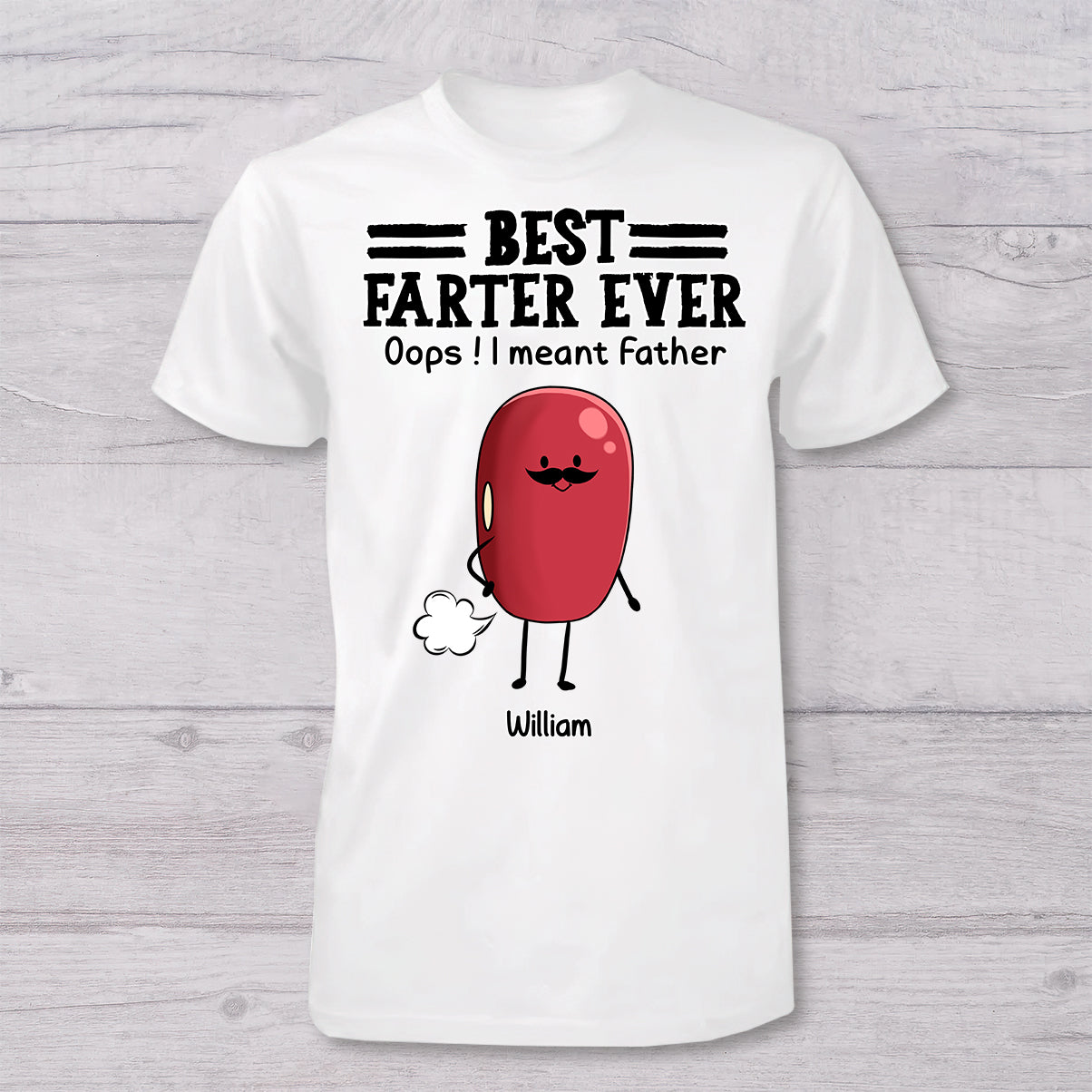 Best Farter Ever - Personalized Father T-shirt And Baby Onesie