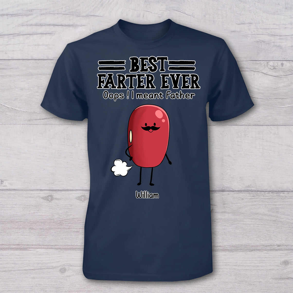 Best Farter Ever - Personalized Father T-shirt And Baby Onesie