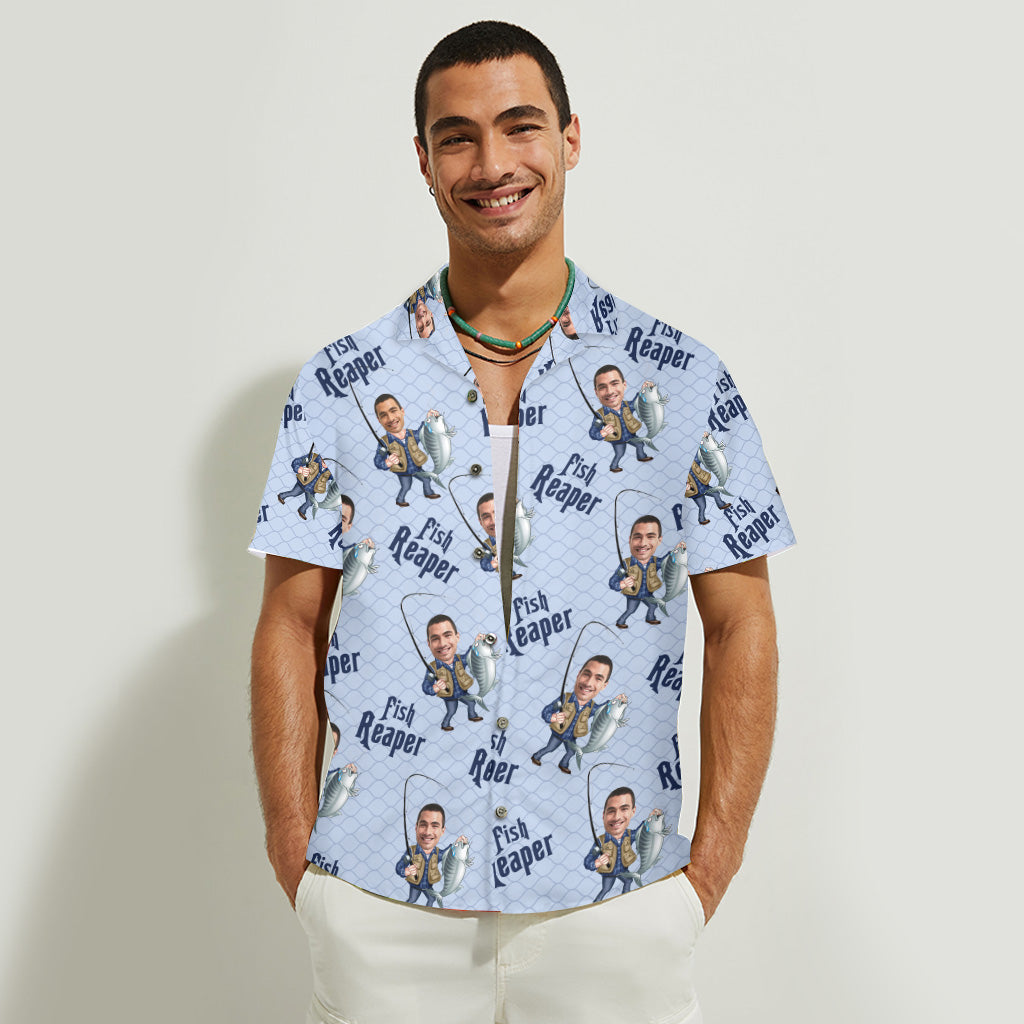 Fish Reaper - Personalized Fishing Hawaiian Shirt