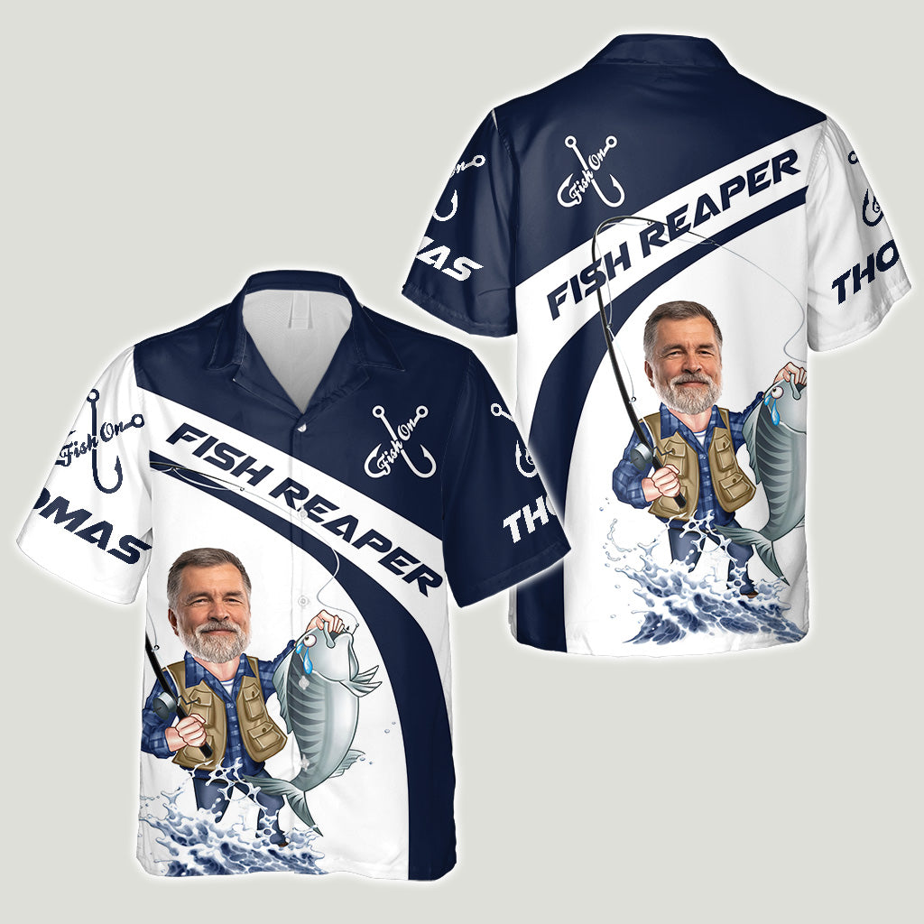 Fish Reaper - Personalized Fishing Hawaiian Shirt