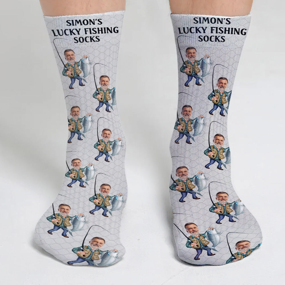 Lucky Fishing Socks - Personalized Fishing Socks