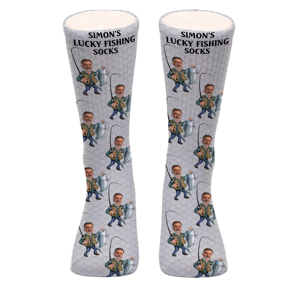 Lucky Fishing Socks - Personalized Fishing Socks