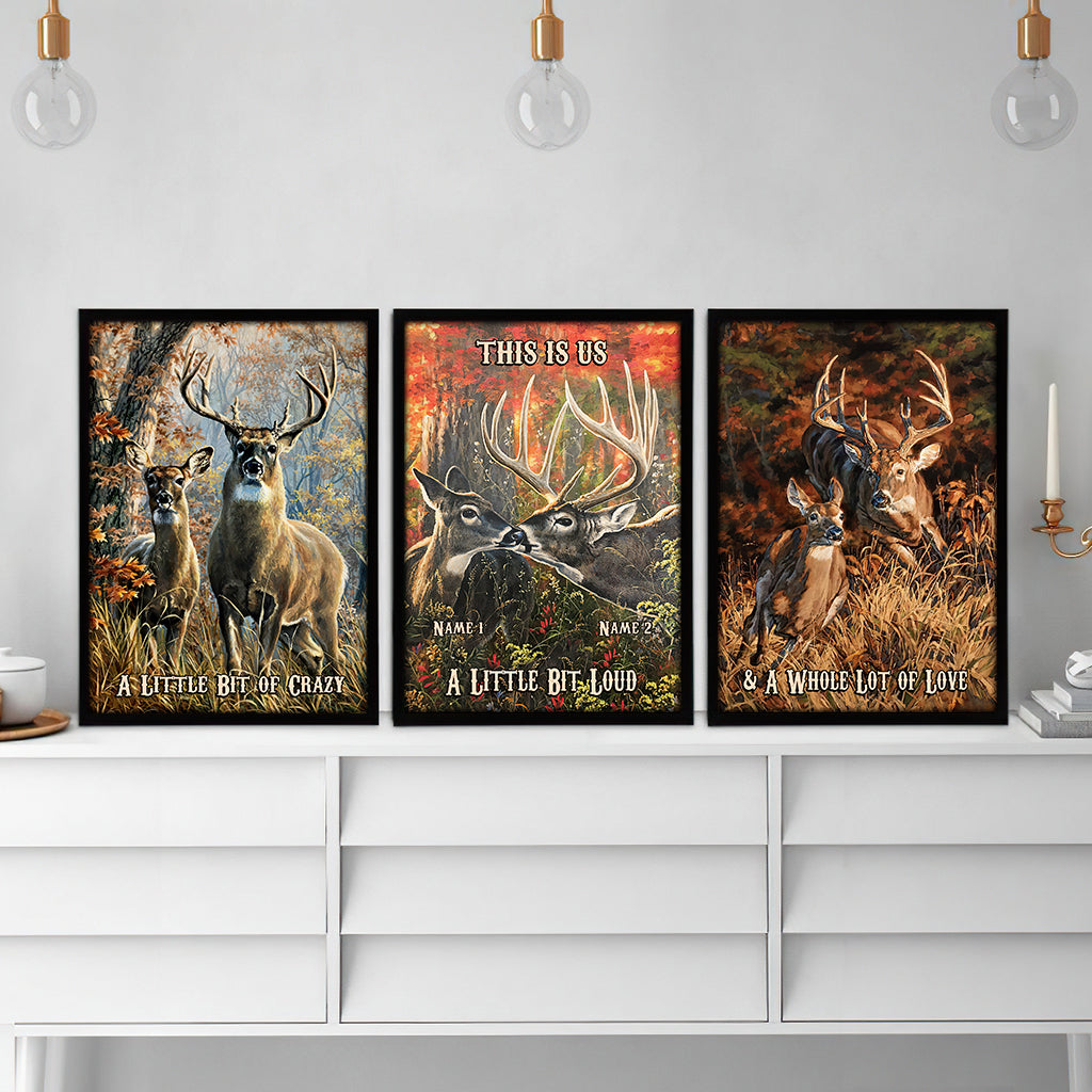 This Is Us - Personalized Hunting Poster & Canvas Set