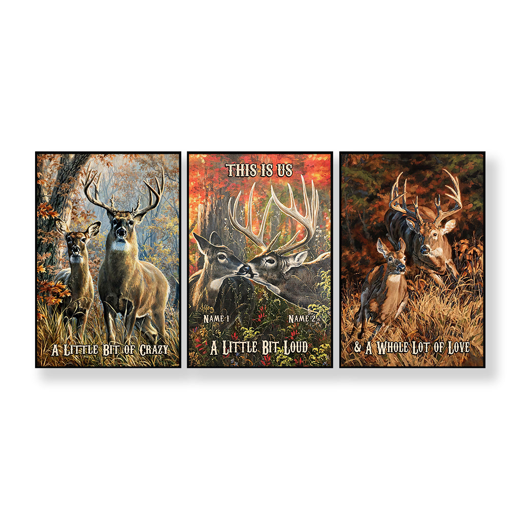 This Is Us - Personalized Hunting Poster & Canvas Set