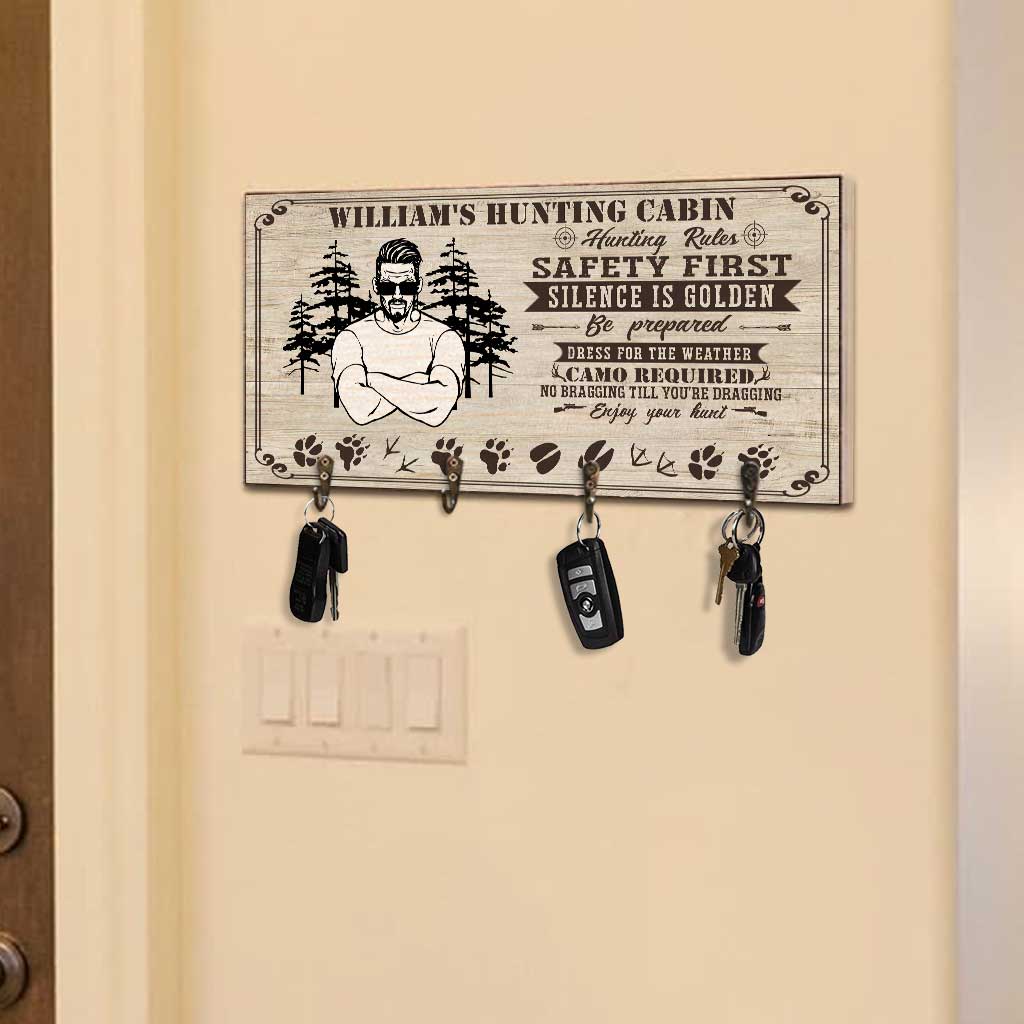 Hunting Rules - Personalized Hunting Key Rack