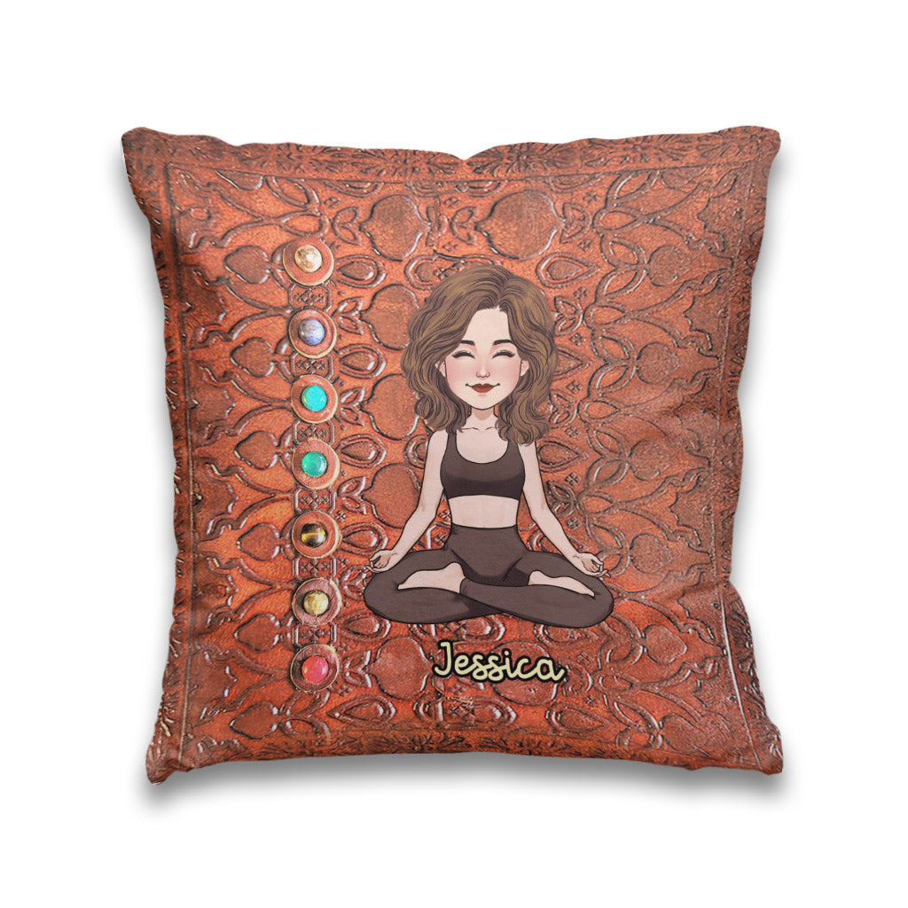 Namaste - Personalized Yoga Throw Pillow