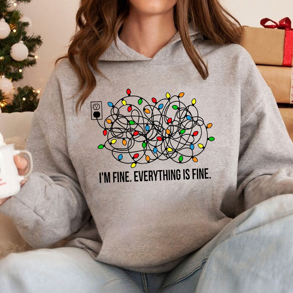 I'm Fine - Christmas T-shirt And Hoodie