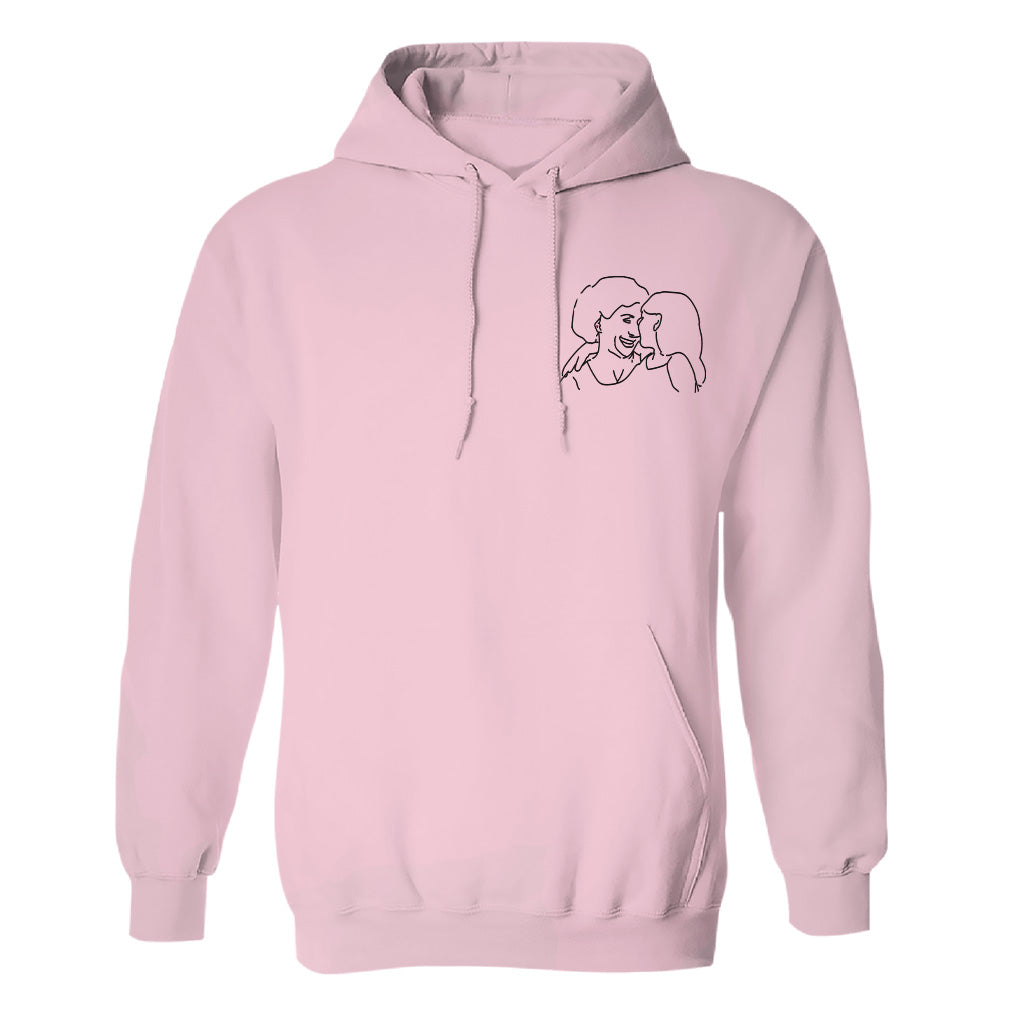 Custom Line Art - Personalized Grandma Embroidered Hoodie