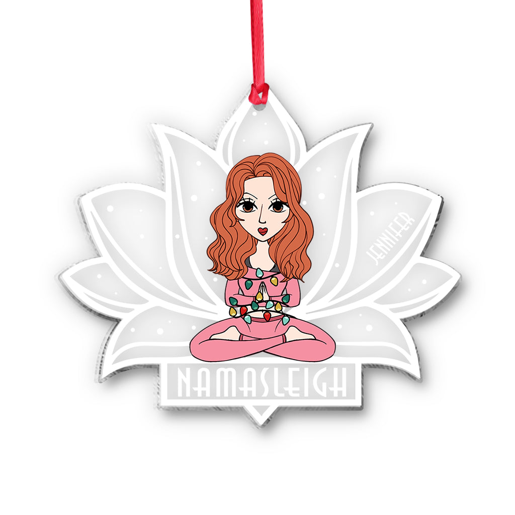 Namasleigh - Personalized Yoga Transparent Ornament