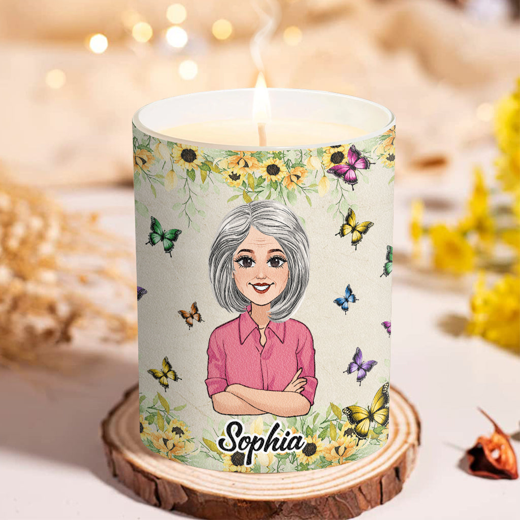 Smells Like Not My Problem! - Personalized Retired Scented Candle With Wooden Lid