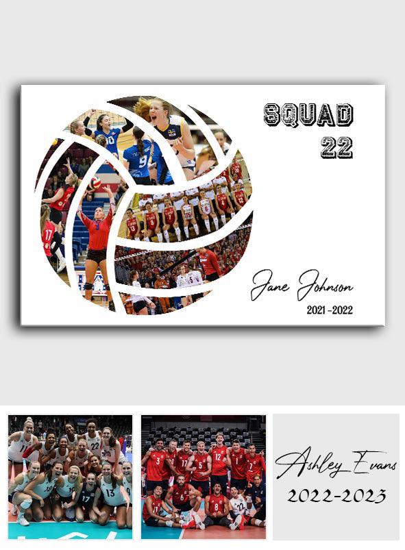 Love Volleyball - Personalized Volleyball Canvas And Poster