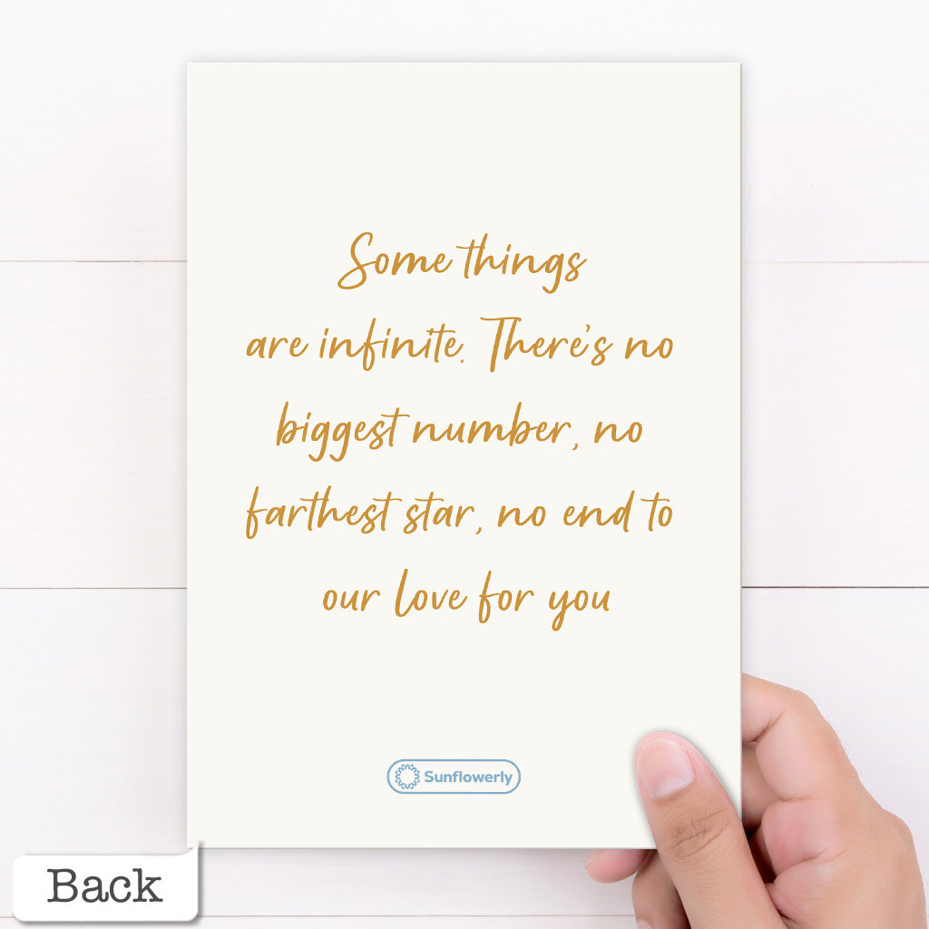 We Love You To The Moon And Back - Personalized Greeting Card