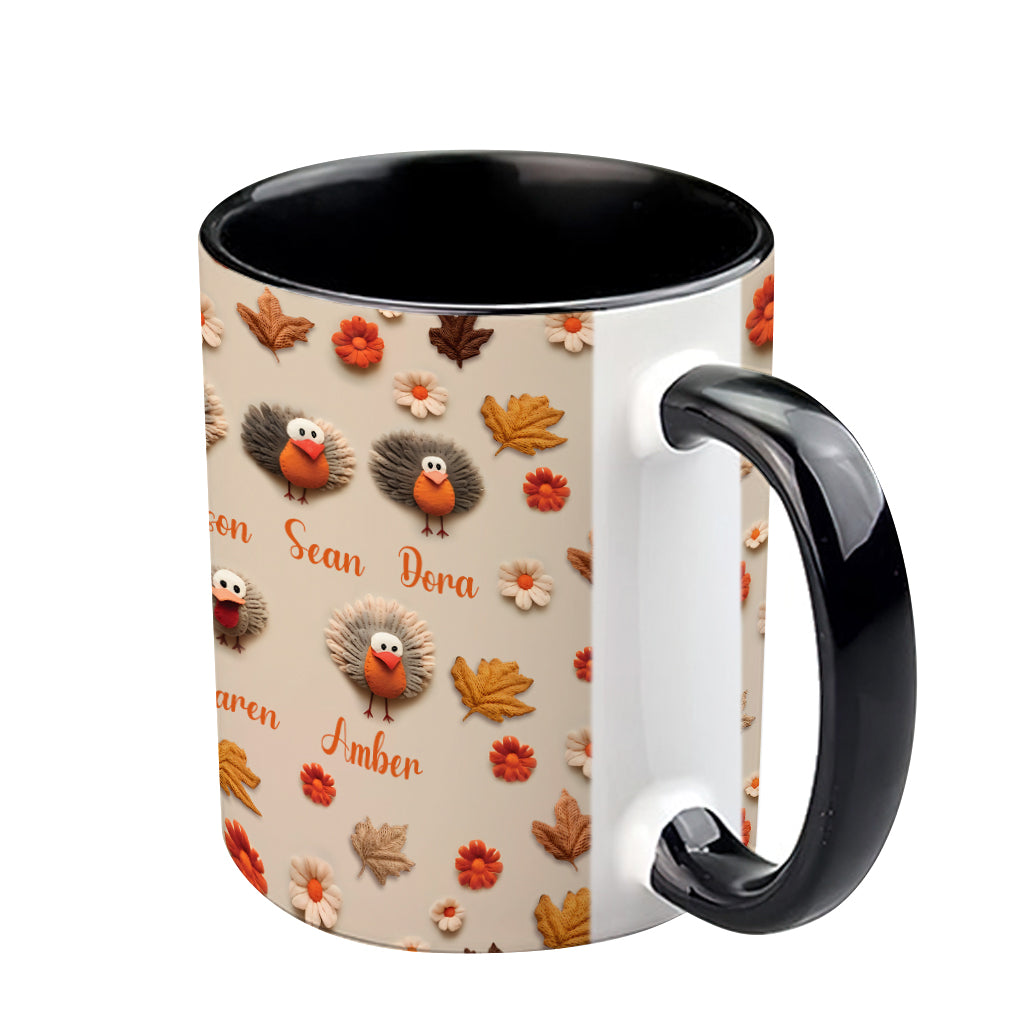 One Thankful Grandma - Gift for grandma, mom - Personalized Accent Mug