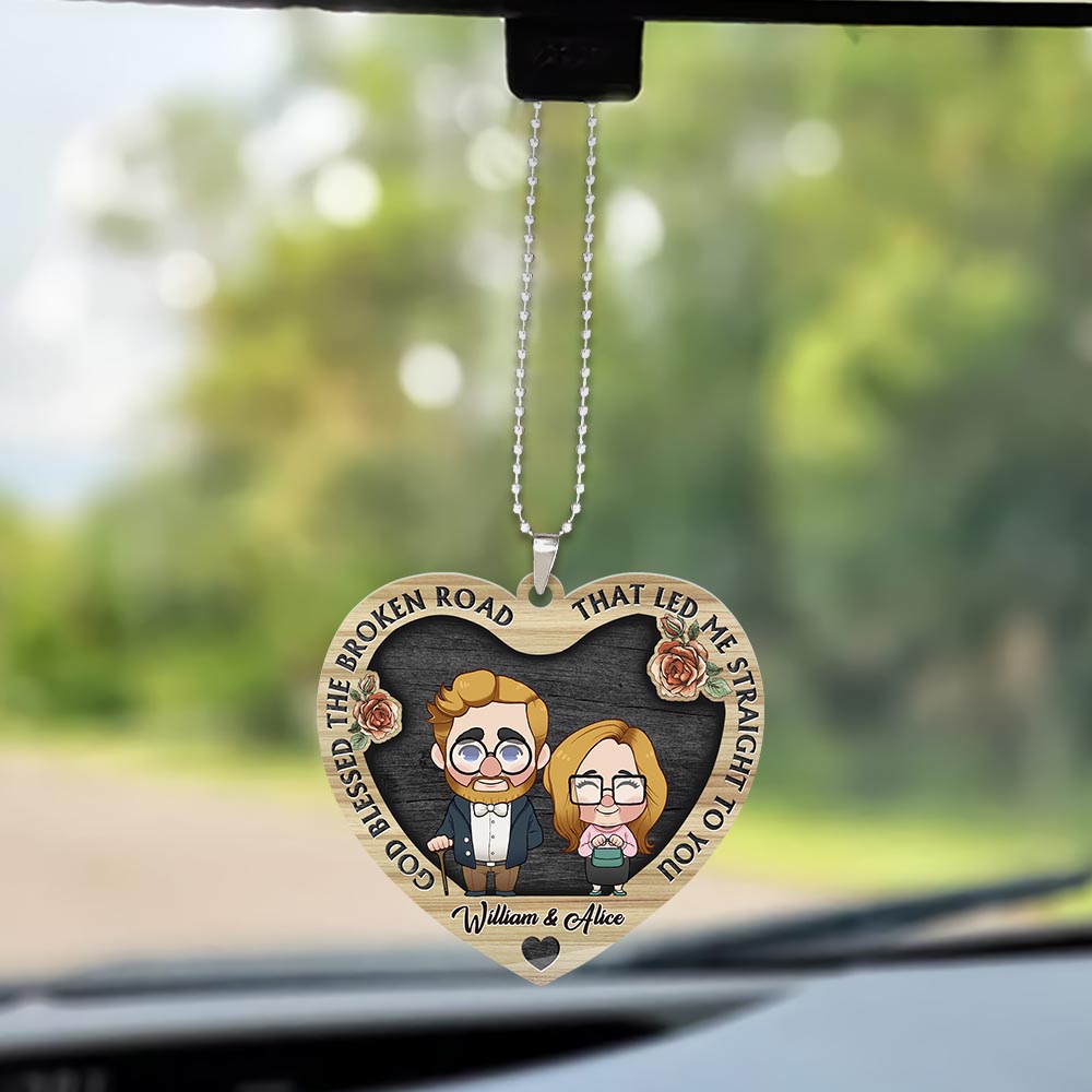 Annoying Each Other - Personalized Husband And Wife Car Ornament