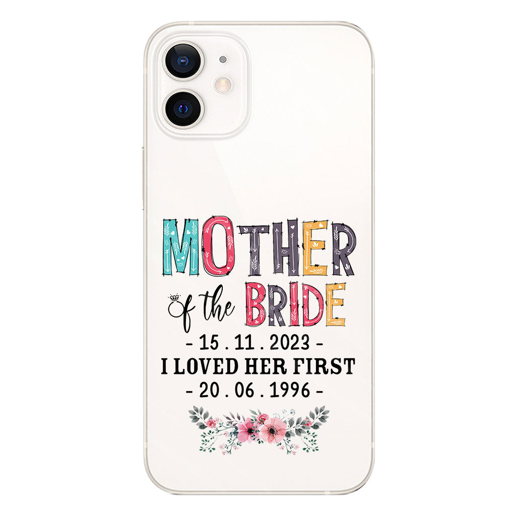 Mother Of The Bride - Personalized Mother Clear Phone Case