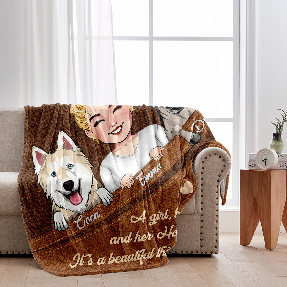 What A Beautiful Thing - Horse gift for dog lover, cat lover - Personalized Blanket