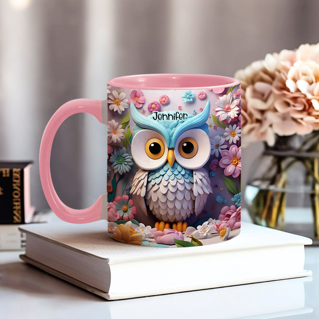 Discover Cool Owl - Personalized Owl Accent Mug