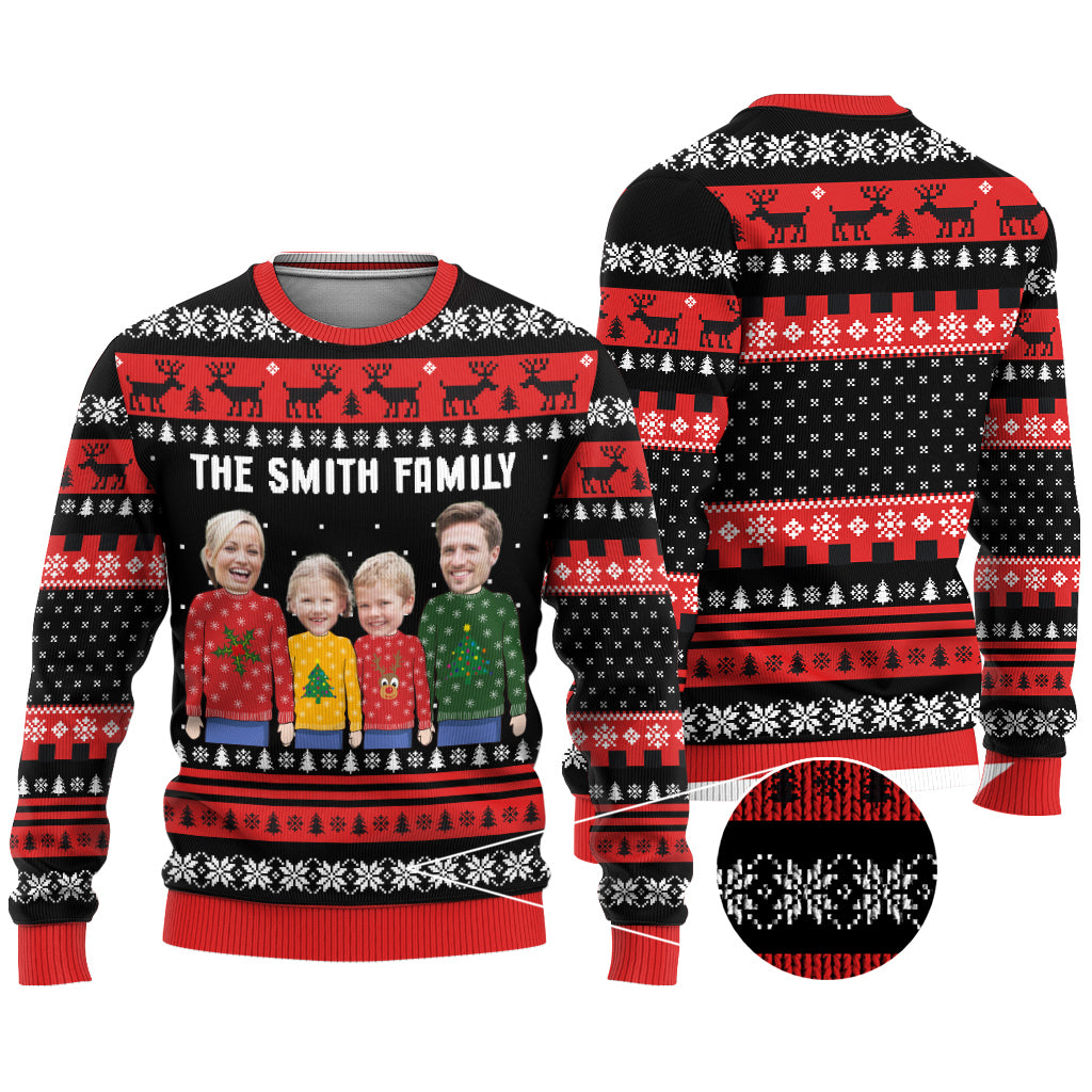 Our Family - Personalized Family Ugly Sweater