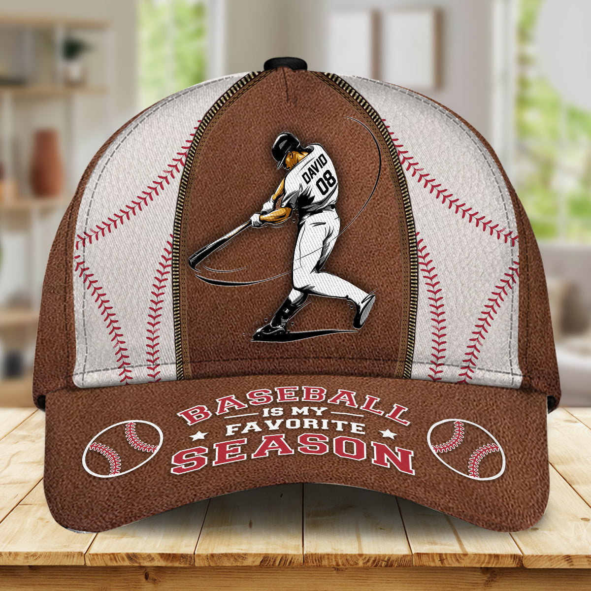 Baseball Is My Favorite Season - Personalized Baseball Classic Cap