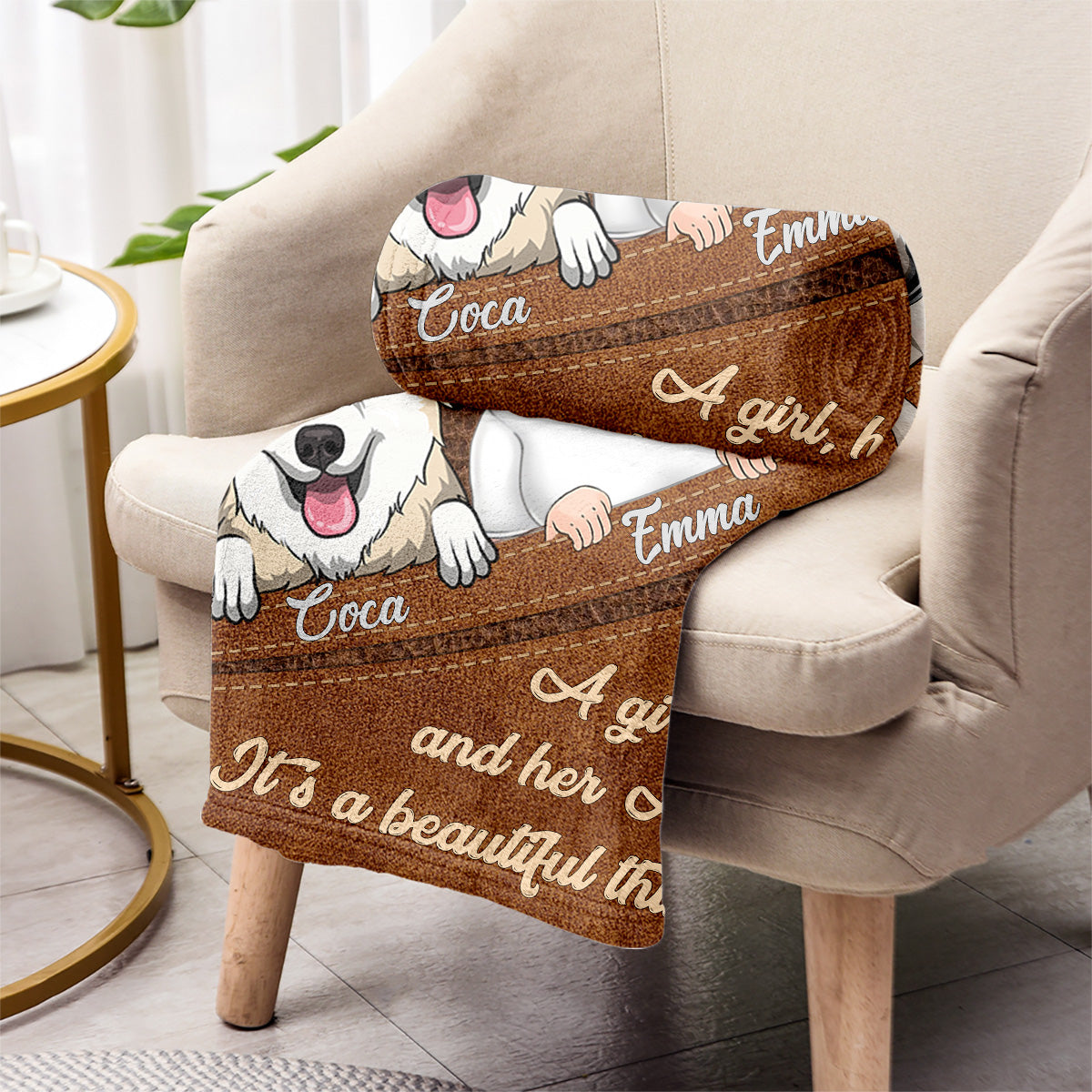 What A Beautiful Thing - Horse gift for dog lover, cat lover - Personalized Blanket