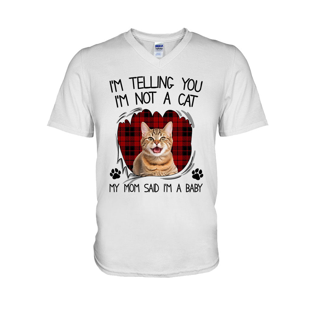 My Mom Said I'm A Baby - Personalized Cat T-shirt And Hoodie