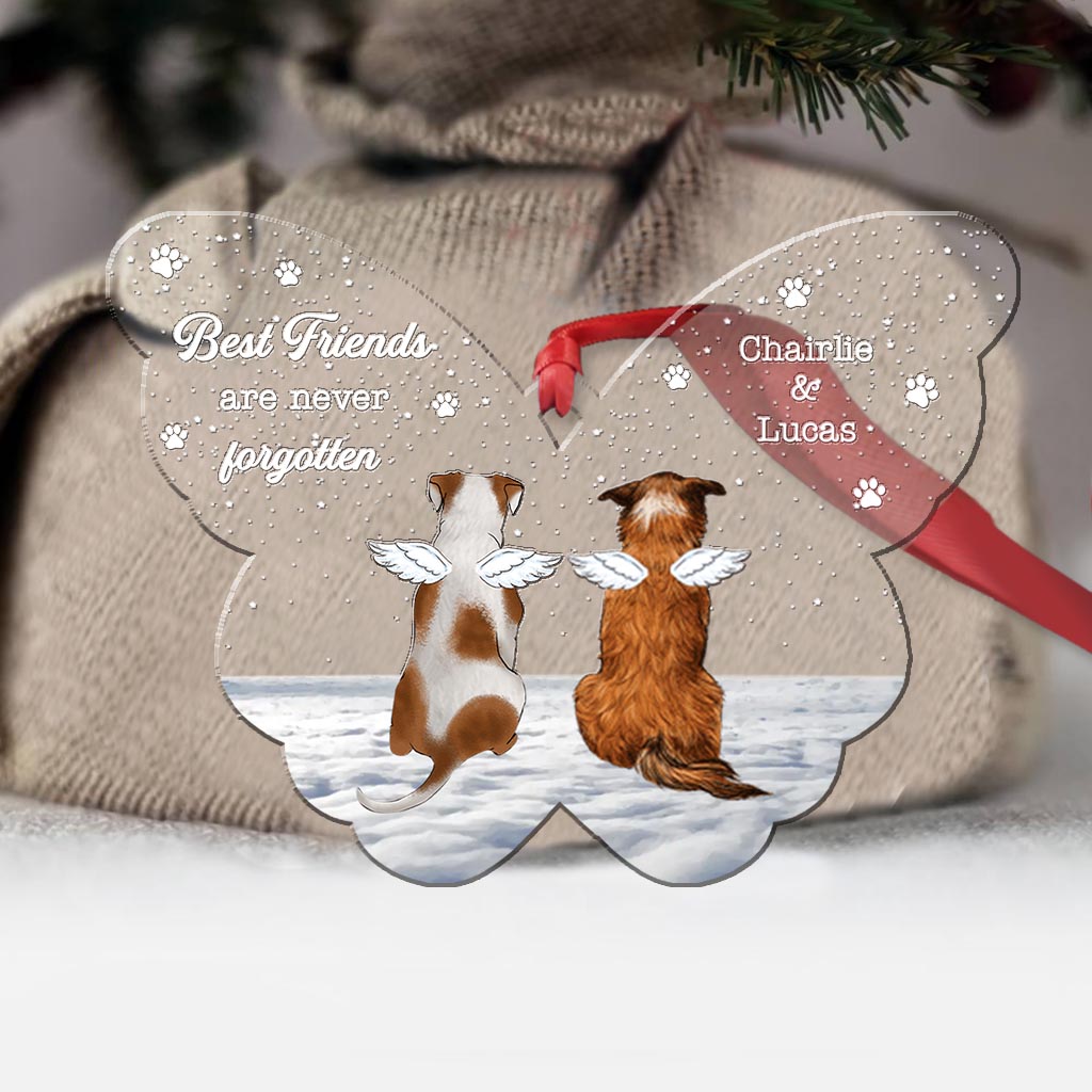 Best Friends Are Never Forgotten - Personalized Dog Ornament