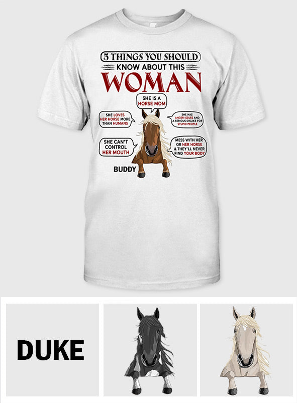 Horse Mom - Personalized Horse T-shirt & Hoodie