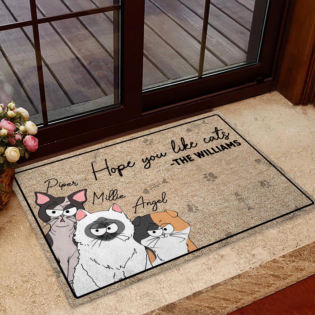 Hope You Like Dog - Personalized Dog Doormat