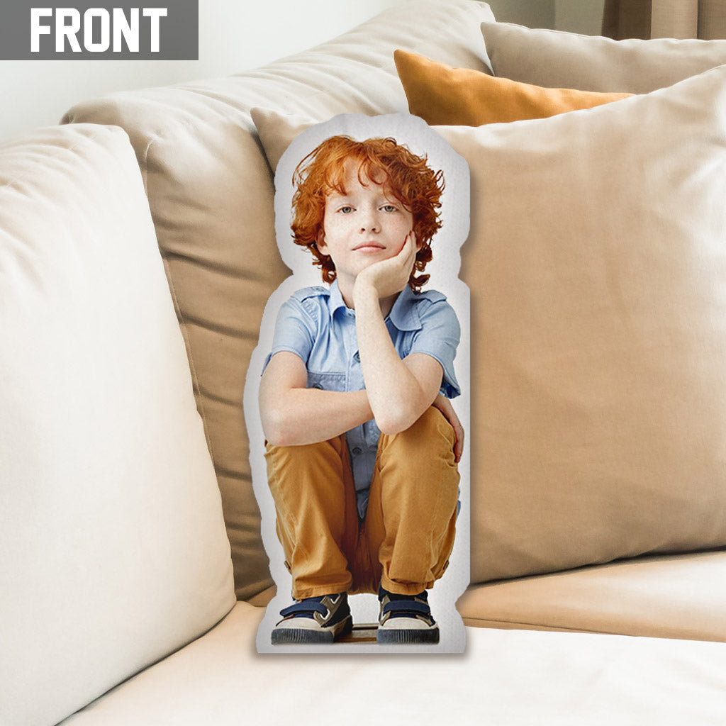 Custom Photo Humanoid - Personalized Son Shaped Pillow