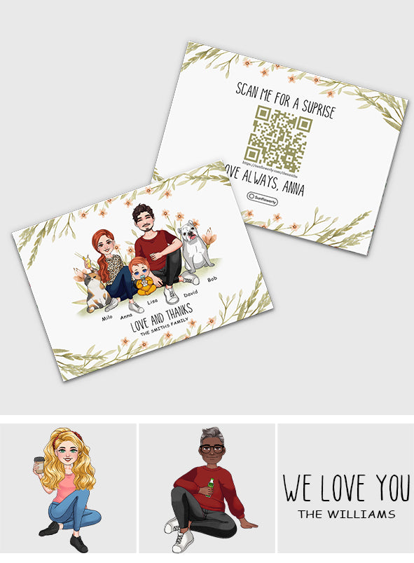 Any Message - Personalized QR Greeting Card