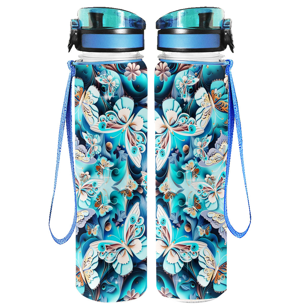 Love Butterflies - Butterfly Water Tracker Bottle